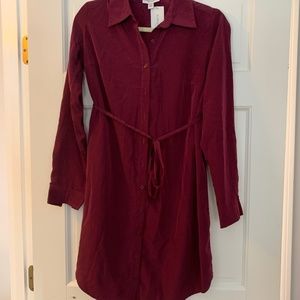 Liz Lange Burgundy Maternity dress XS NWT